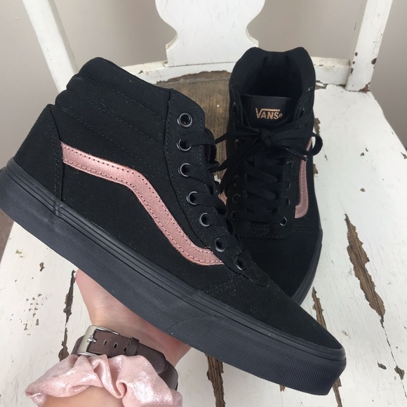 black vans with rose gold